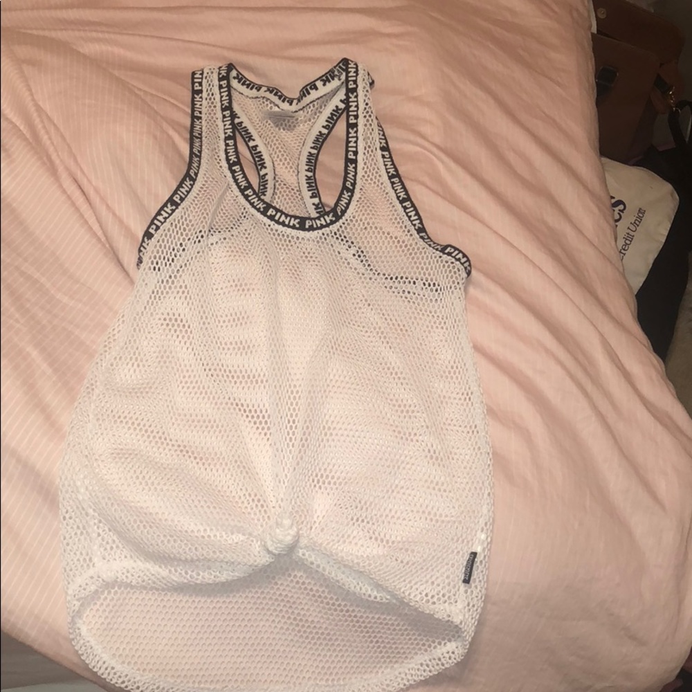 A Victoria secret mesh workout tank!